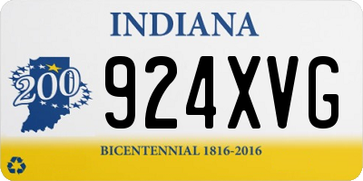 IN license plate 924XVG