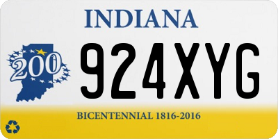 IN license plate 924XYG