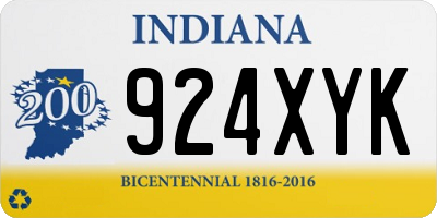 IN license plate 924XYK
