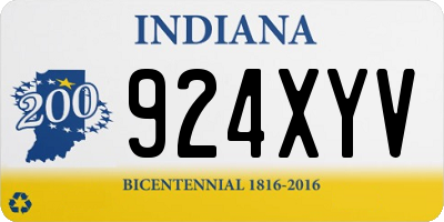 IN license plate 924XYV