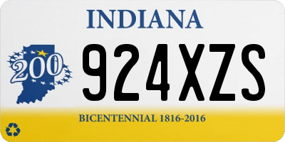 IN license plate 924XZS