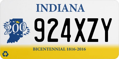 IN license plate 924XZY