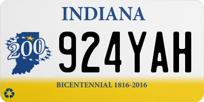 IN license plate 924YAH