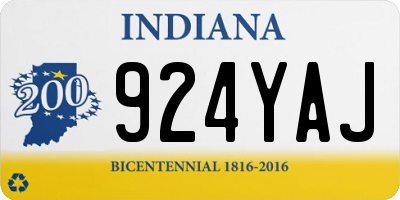 IN license plate 924YAJ