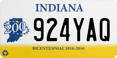IN license plate 924YAQ