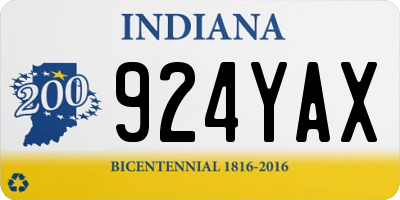 IN license plate 924YAX