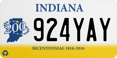 IN license plate 924YAY