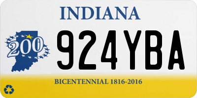 IN license plate 924YBA