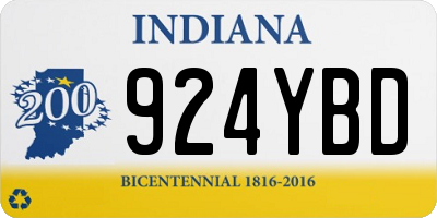IN license plate 924YBD