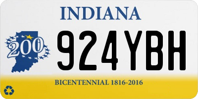 IN license plate 924YBH