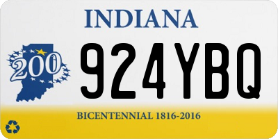 IN license plate 924YBQ