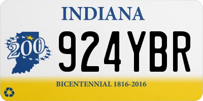 IN license plate 924YBR