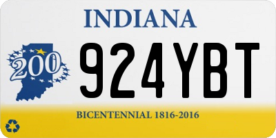 IN license plate 924YBT