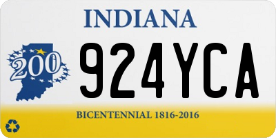 IN license plate 924YCA