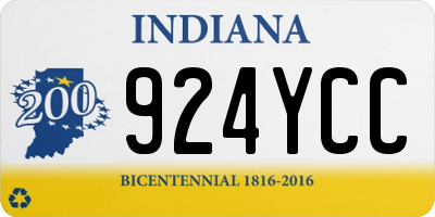 IN license plate 924YCC