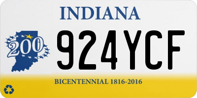 IN license plate 924YCF