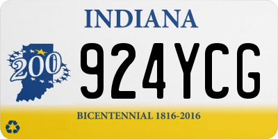 IN license plate 924YCG