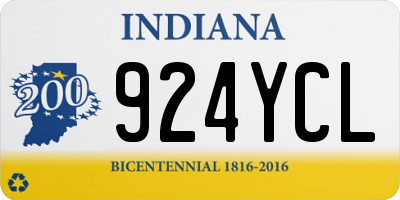 IN license plate 924YCL