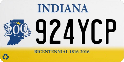 IN license plate 924YCP