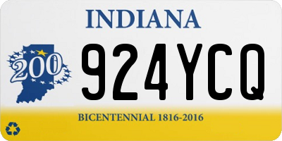 IN license plate 924YCQ