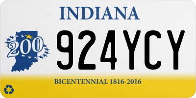 IN license plate 924YCY