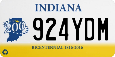 IN license plate 924YDM