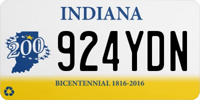 IN license plate 924YDN