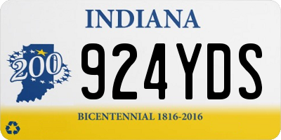 IN license plate 924YDS