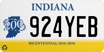 IN license plate 924YEB