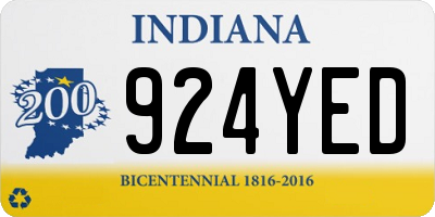 IN license plate 924YED