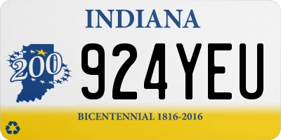 IN license plate 924YEU