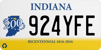 IN license plate 924YFE