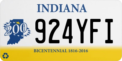 IN license plate 924YFI