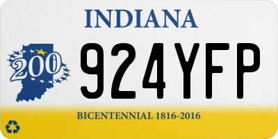 IN license plate 924YFP