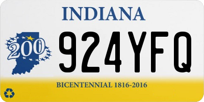 IN license plate 924YFQ