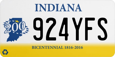 IN license plate 924YFS