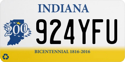 IN license plate 924YFU