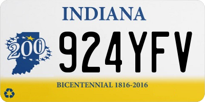 IN license plate 924YFV