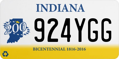 IN license plate 924YGG
