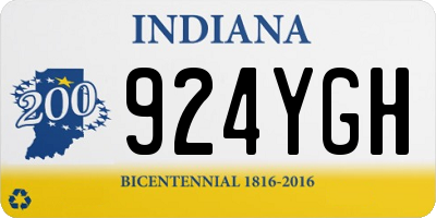 IN license plate 924YGH