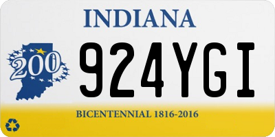 IN license plate 924YGI