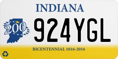 IN license plate 924YGL