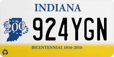 IN license plate 924YGN