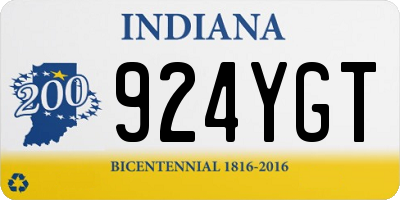 IN license plate 924YGT