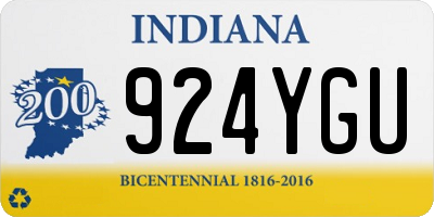 IN license plate 924YGU