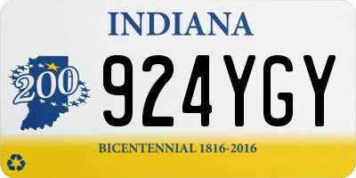 IN license plate 924YGY