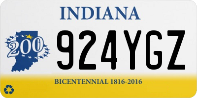 IN license plate 924YGZ