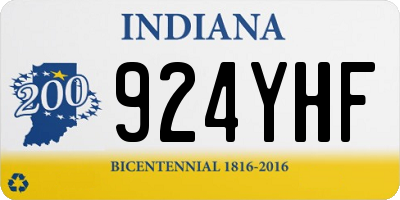 IN license plate 924YHF