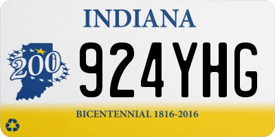 IN license plate 924YHG