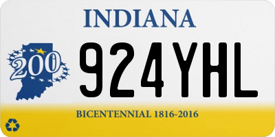 IN license plate 924YHL